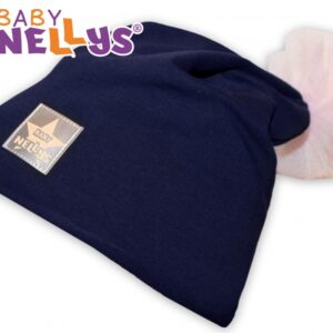 Bavlněná čepička Tutu květinka Baby Nellys ® - granátová, 48-52, 2-8let
