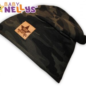 Bavlněná čepička Army Baby Nellys ® - zelená