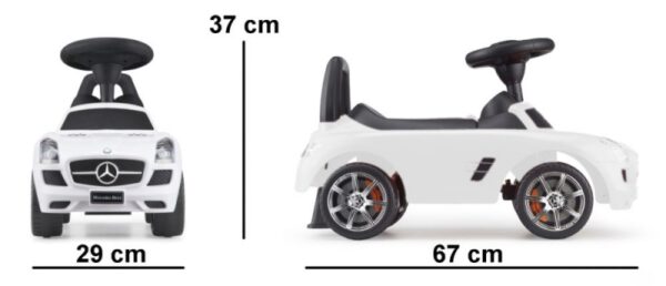 Eco toys Jezdítko, odrážedlo Mercedes-Benz  - bílé - Obrázek 2