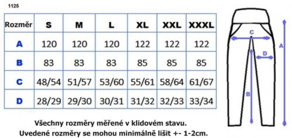 Be MaaMaa Bavlněné, těhotenské kalhoty s kapsami - sv. modré , vel. XXL - Image 3
