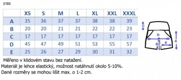 Be MaaMaa Těhotenské kraťasy s elastickým pásem - bílé, vel. L - Image 4