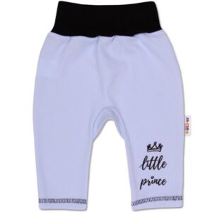 Baby Nellys Bavlněné tepláčky, Little Prince - modré, vel. 68