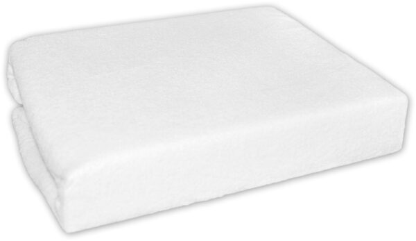 Froté prostěradlo do kočárku 75 x 35 - bílé