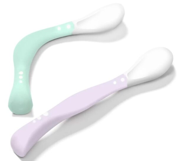 Flexibilní lžičky, 2 ks, mátová/lila, BabyOno - Obrázek 2
