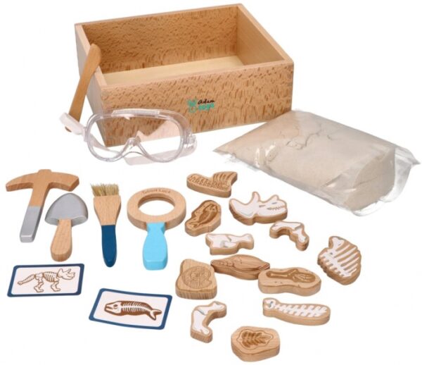 Sada pro malé archeology Adam Toys + Kinetický písek 1 kg - Obrázek 3