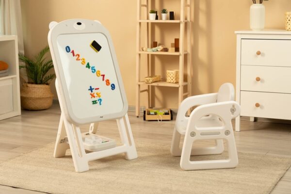 Dětská magnetická tabule se stolečkem TOYZ TED - šedá - Obrázek 12