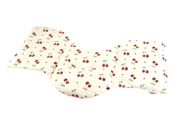 Ramenní nahřívací pás s třešňovými pecičkami, termofor - Cherry life, ecru - Obrázek 2