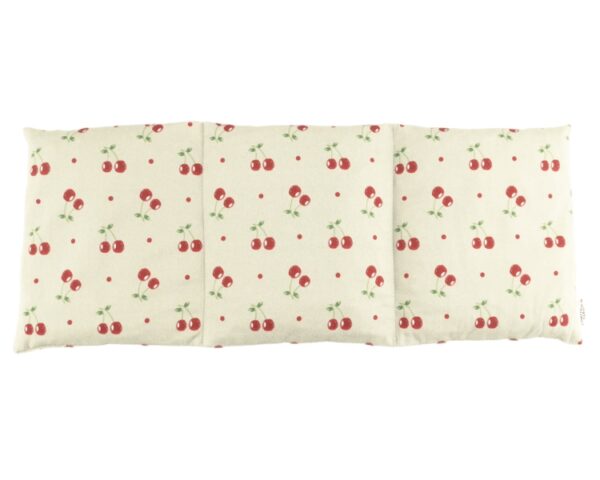 Tříkomorový nahřívací pás s třešňovými pecičkami, termofor -  Cherry life, ecru