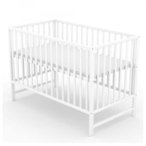 Postýlka pro miminko Nature 120x60cm se spouštěcím bokem - bílá