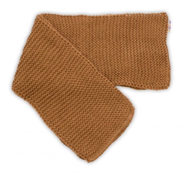 Dětská sada, zimní čepice s šálou + rukavičky 3D, Teddy Bear - hnědá - Image 5