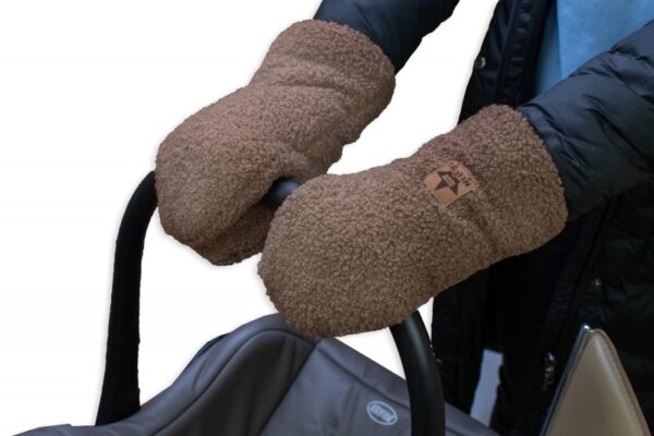 Rukávník ke kočárku Beránek exclusiv, hnědé - Image 4