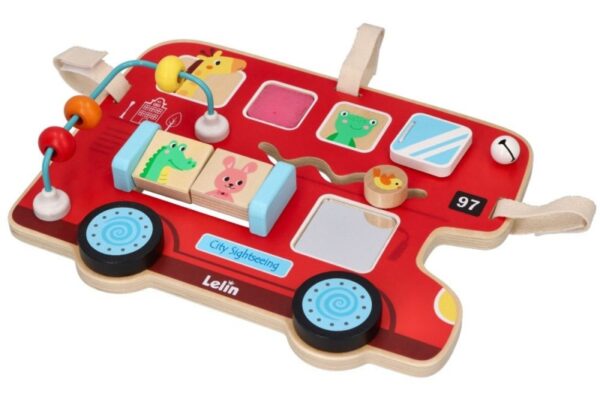 Edukační motorická dřevěná tabule - autobus - Image 5