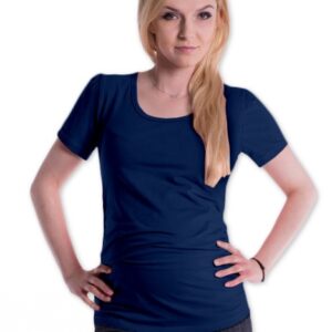 Be MaaMaa Triko JOLY bavlna nejen pro těhotné - navy jeans