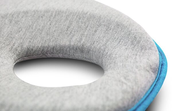 Ergonomický, tvarující polštářek pro miminko - šedý, tyrkys - Obrázek 5