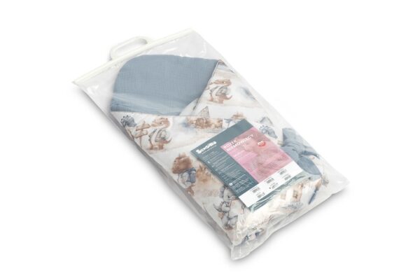 Zavinovačka pro miminko, mušelín, bavlna - Dráček modrý, jeans - Image 4