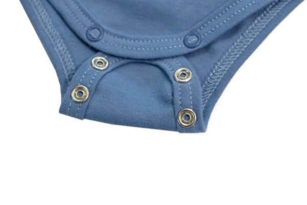 Rostoucí body NATURE, dlouhý rukáv s knoflíčky, bavlna, jeans, 68/74 - Image 3