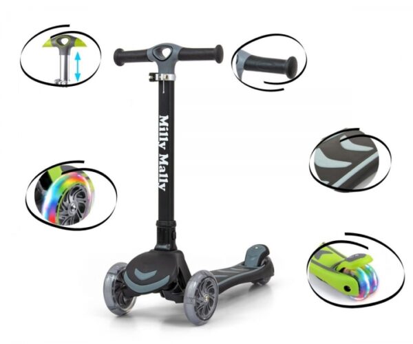 Dětská koloběžka Scooter Boogie černá - Image 8