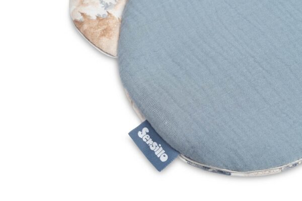 2D sada do kočárku, postýlky, kolébky,  mušelín, bavlna - Dráček modrý, jeans - Obrázek 3