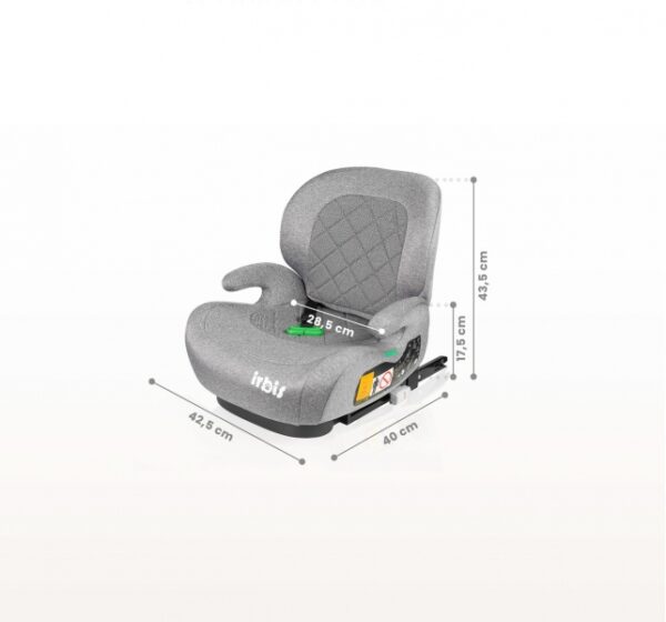 Podsedák, autosedačka Irbis i-Size 125–150 cm s ISOFIX – béžová - Obrázek 3