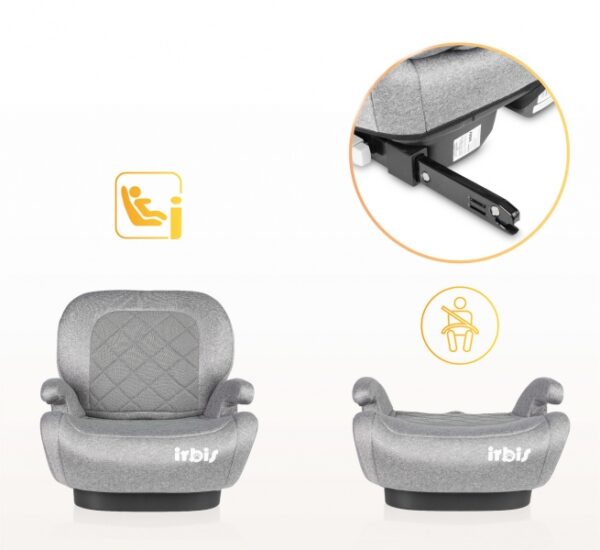 Podsedák, autosedačka Irbis i-Size 125–150 cm s ISOFIX – béžová - Obrázek 4