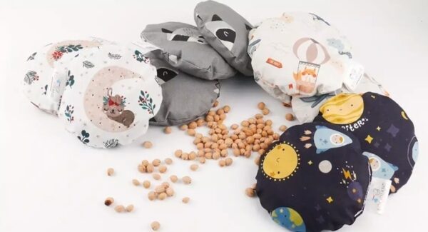 Velký a malý nahřívací polštářek termofor s třešňovými pecičkami - Stars, bubble - Obrázek 3